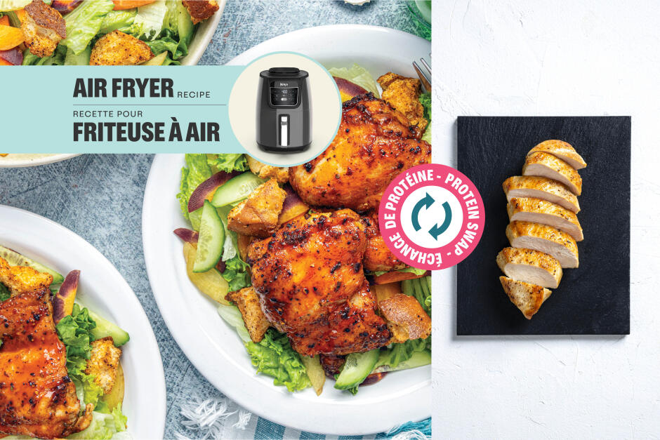 Échange de protéine | Salade de poulet Buffalo-miel piquant