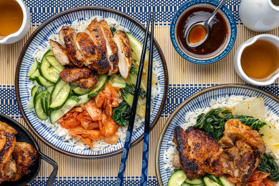 Chicken Bibimbap Bowls