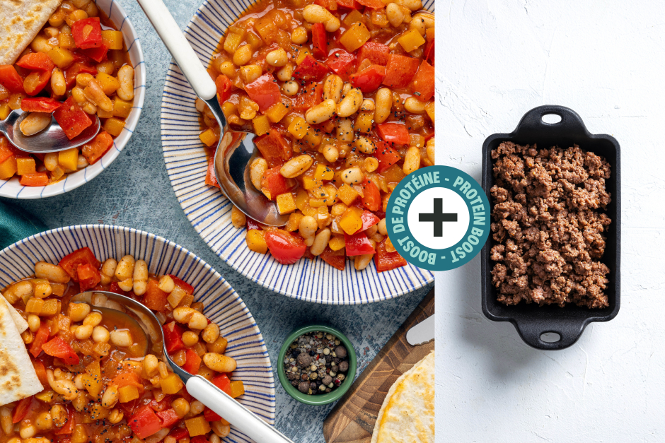Protein Boost | Homey Beef & White Bean Chili