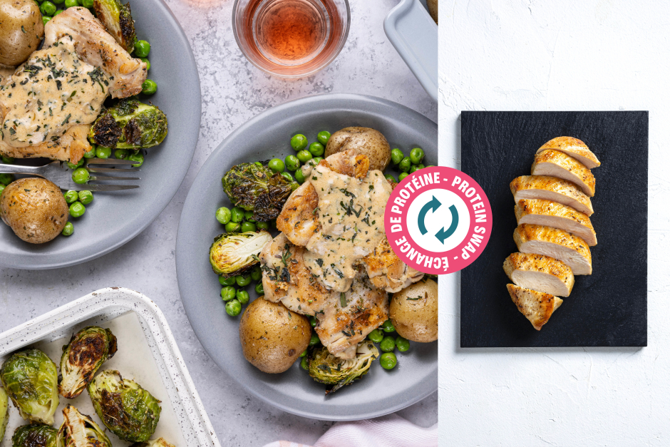 Protein Swap | Creamy Tarragon-Caper Chicken Breasts