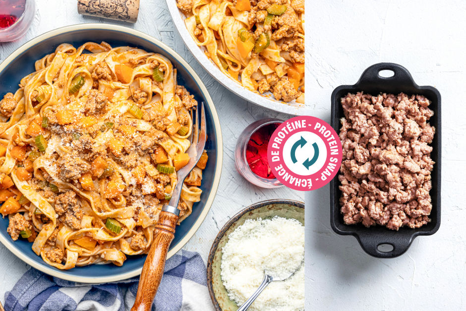 Protein Swap | Smoky Sausage Meat Bolognese