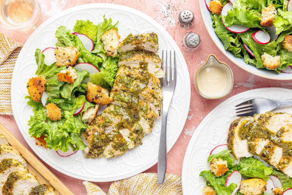 Chicken with Pesto Butter