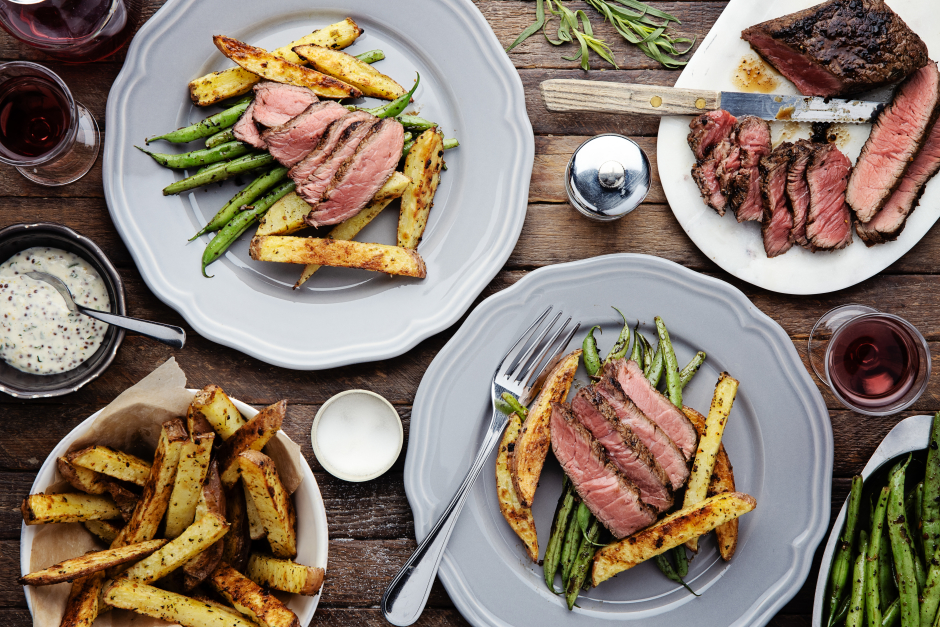 Steak Frites with Tarragon Aioli