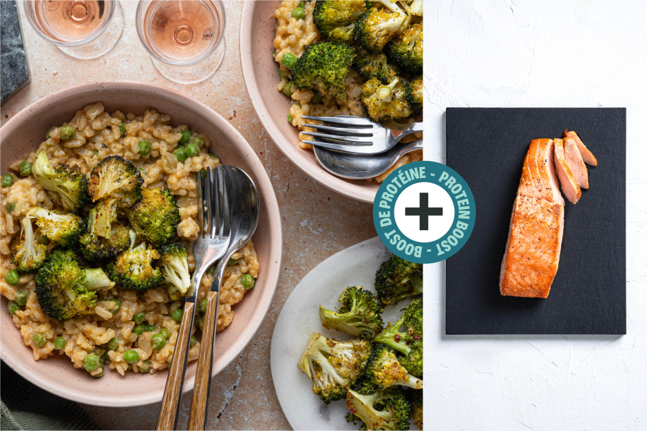 Protein Boost | Easy Peasy Baked Risotto with Salmon