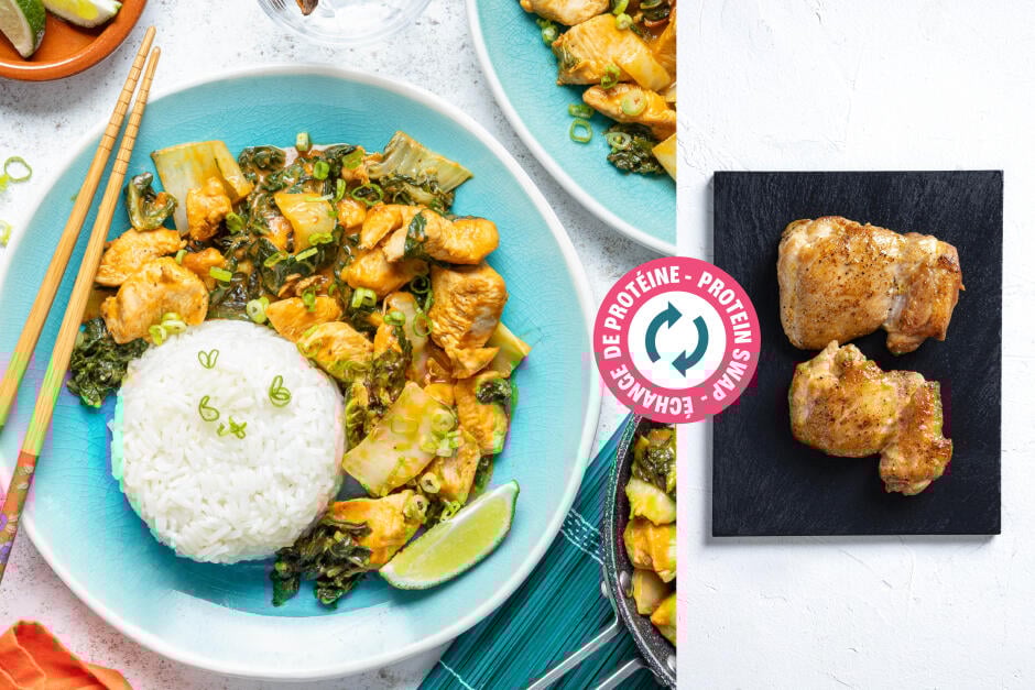 Protein Swap | Spicy Thai Peanut Chicken Stir-Fry