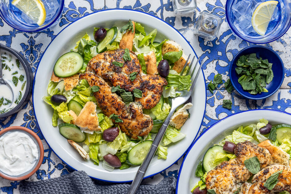 Protein Swap | Quick Chicken Gyro Salad