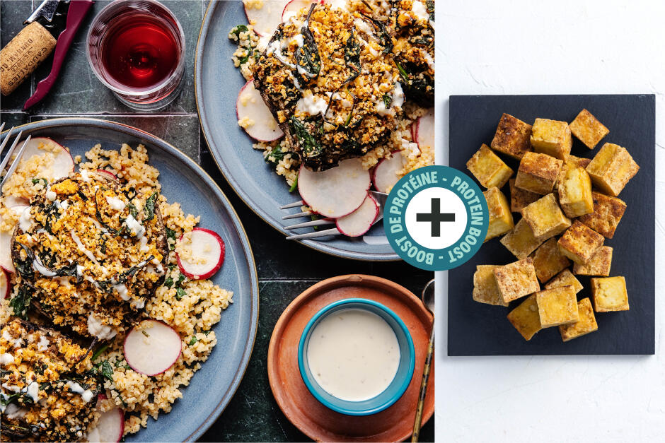 Protein Boost | Stuffed Portobello Mushrooms with Tofu