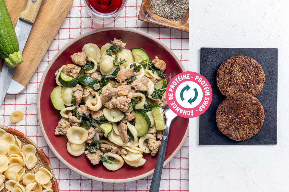 Protein Swap | Creamy Impossible™ Beef & Kale Orecchiette