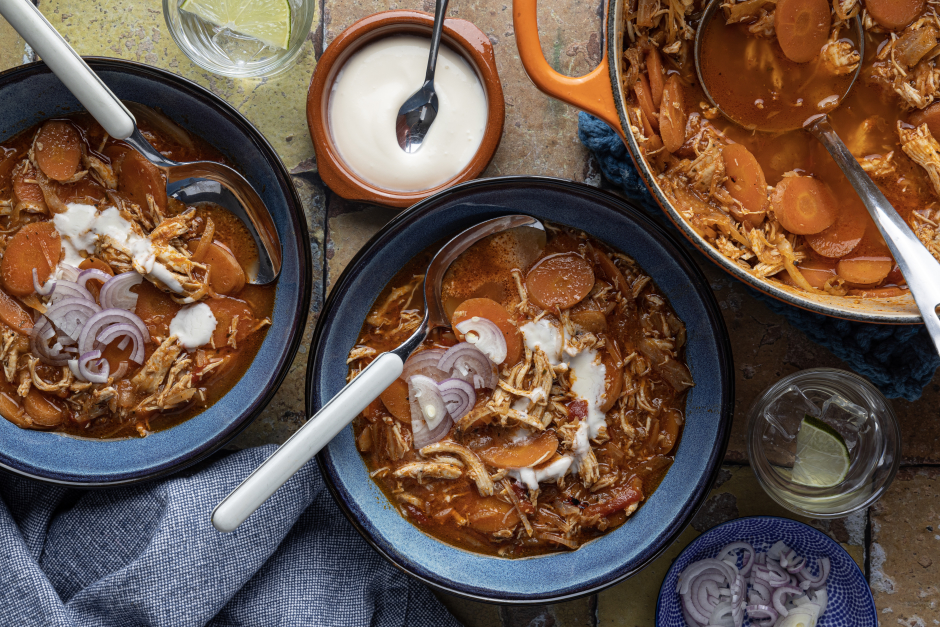 Carb-Wise: Mexican-Style Shredded Chicken Stew