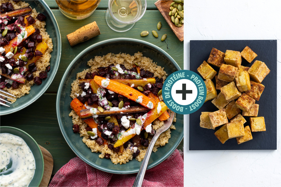 Protein Boost | Green Goddess Carrots & Beets with Tofu