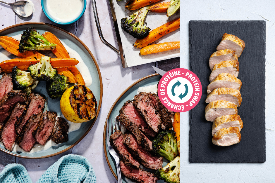 Protein Swap | Italian-Spiced Pork Tenderloin with Spicy Salsa Verde Cream