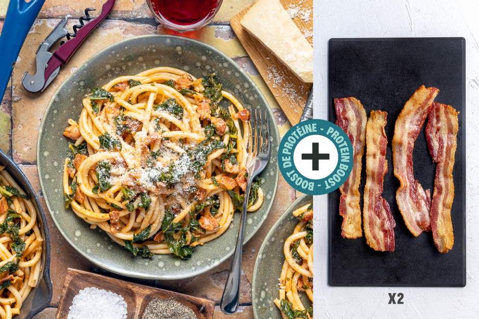 Protein Boost | Double Bacon Bucatini All'Amatriciana