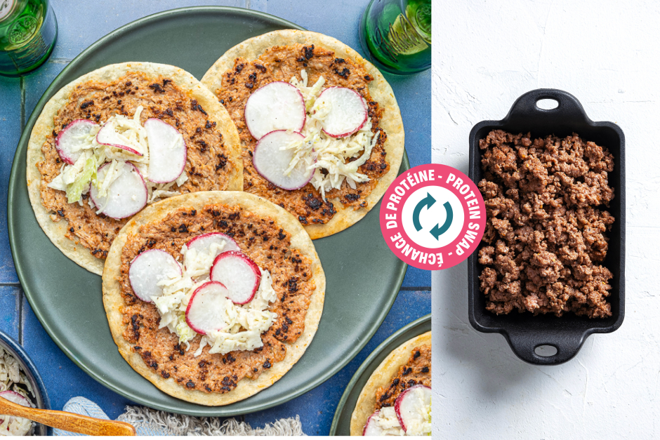 Protein Swap | Beef Smash Parm Tacos