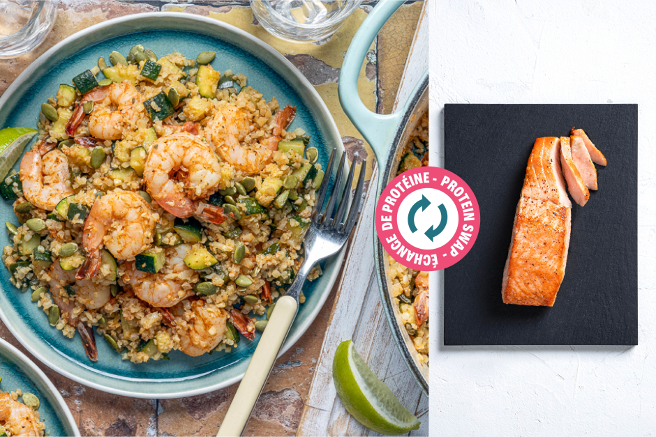 Protein Swap | Mexican-Spiced Salmon & Veggie ‘Rice’