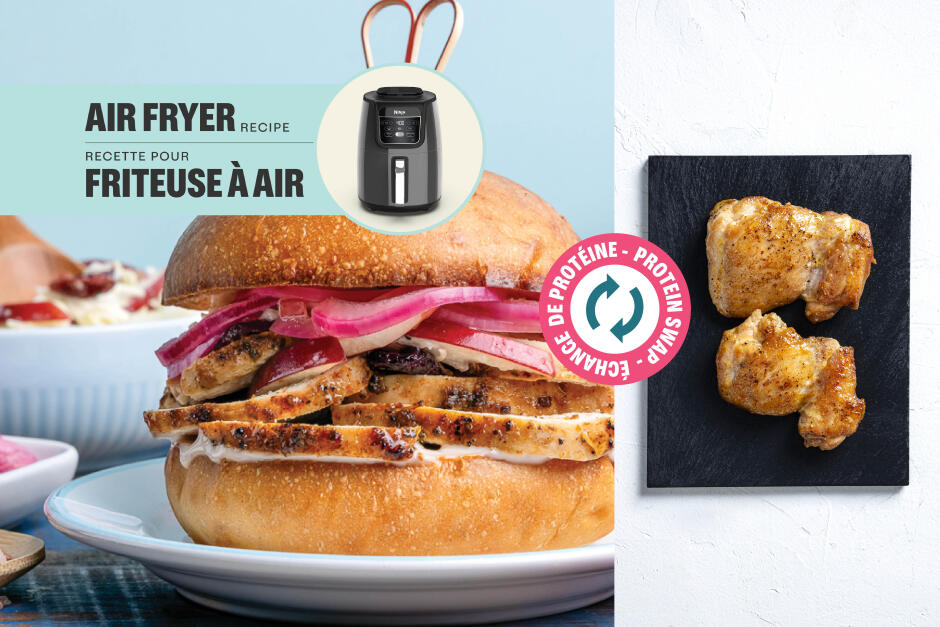 Échange de protéine | Burgers de poulet au citron et aux fines herbes