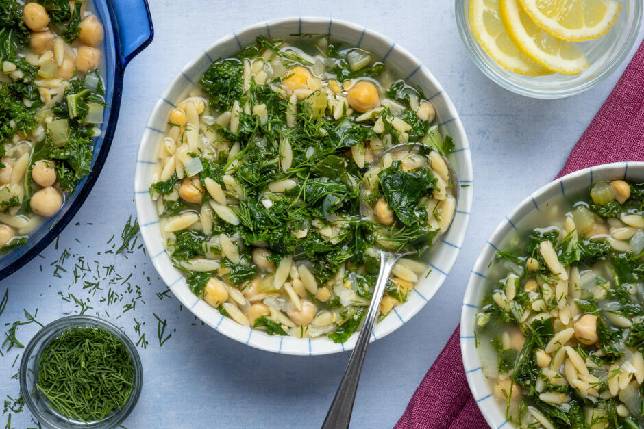 Vegan Avgolemono Soup