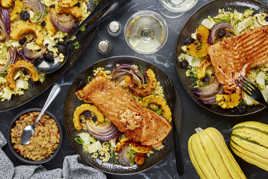 L’Artisan: Steelhead Trout with Ajvar-Walnut Butter