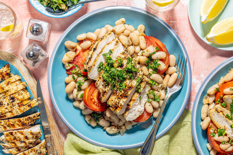 Poitrines de poulet grillées garnies de gremolata
