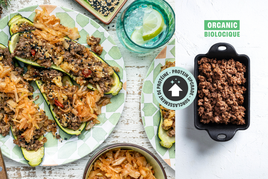 Protein Upgrade | Spicy Bulgogi ORGANIC Beef Zucchini Boats