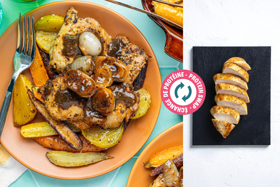 Protein Swap | Carb-Wise: Pan-Browned Chicken Breasts with Balsamic Cipollini Onion Sauce