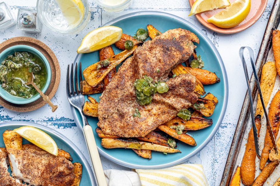 Tilapia en croûte d'amandes