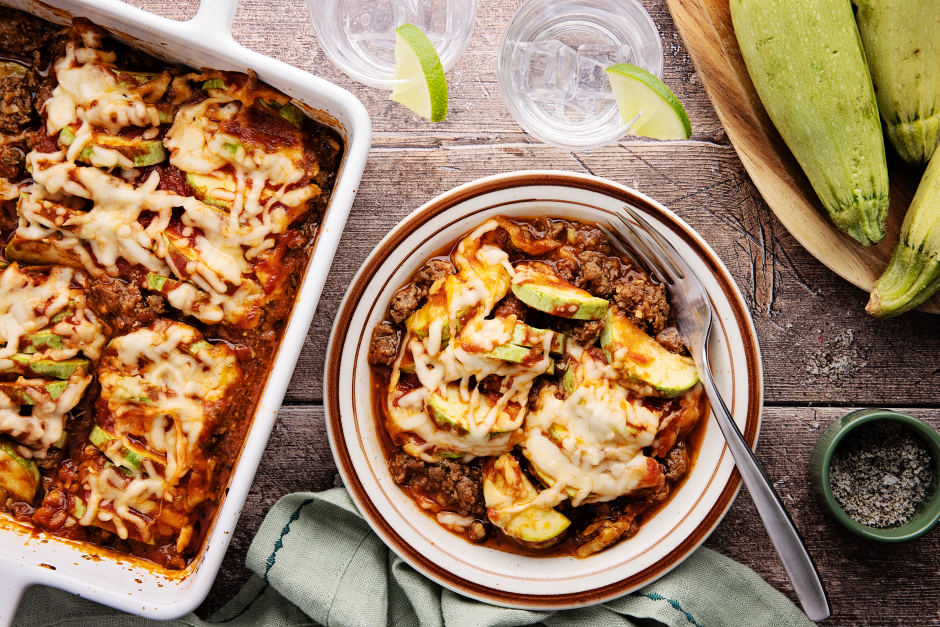 Carb-Wise: Italian-Style Ground Beef & Zucchini Bake