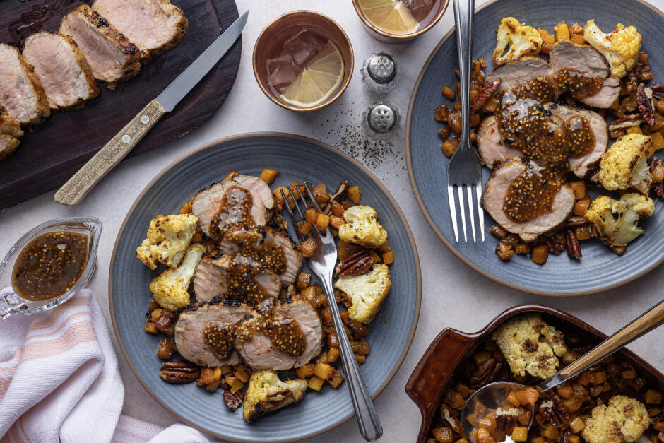 Pork Tenderloin au Poivre Platter