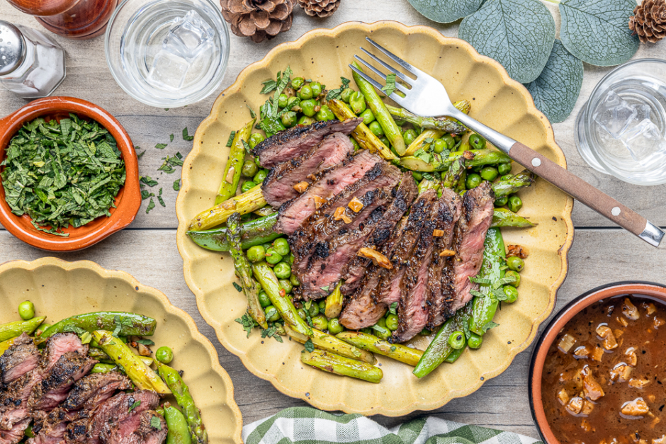 Lemony Skillet Steaks