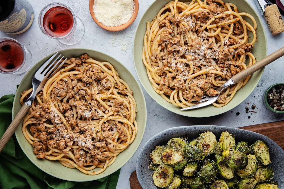 Spicy Pork Sausage Tomato Butter Pasta