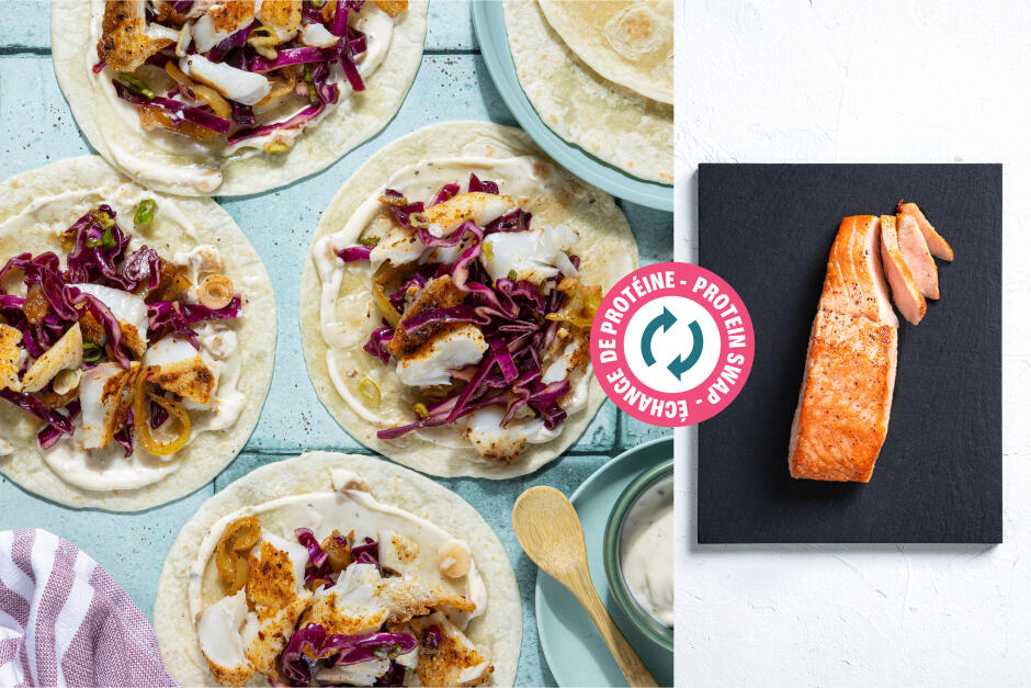 Protein Swap | Salmon Tacos Rápidos