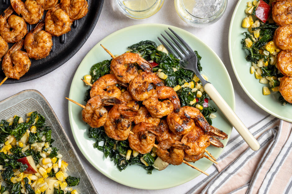 BBQ-Glazed Shrimp Skewers
