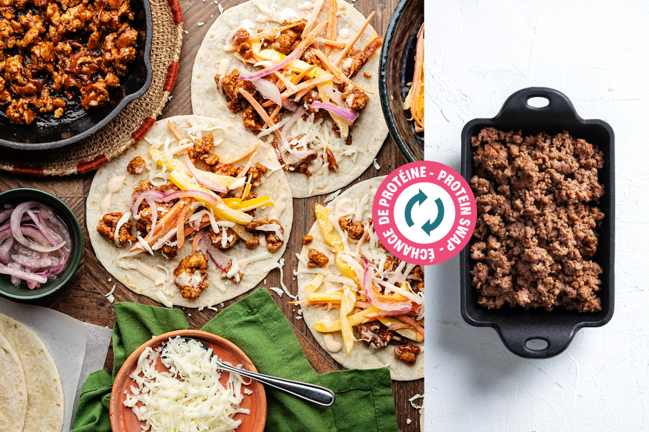 Protein Swap | Quick BBQ Ground Beef Tacos