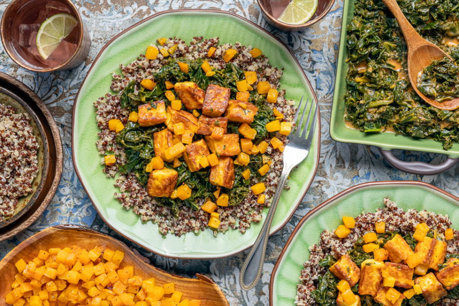 Saag à l'halloumi