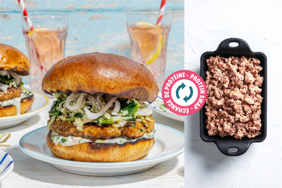 Échange de protéine | Burgers de saucisse choripan argentin grillés