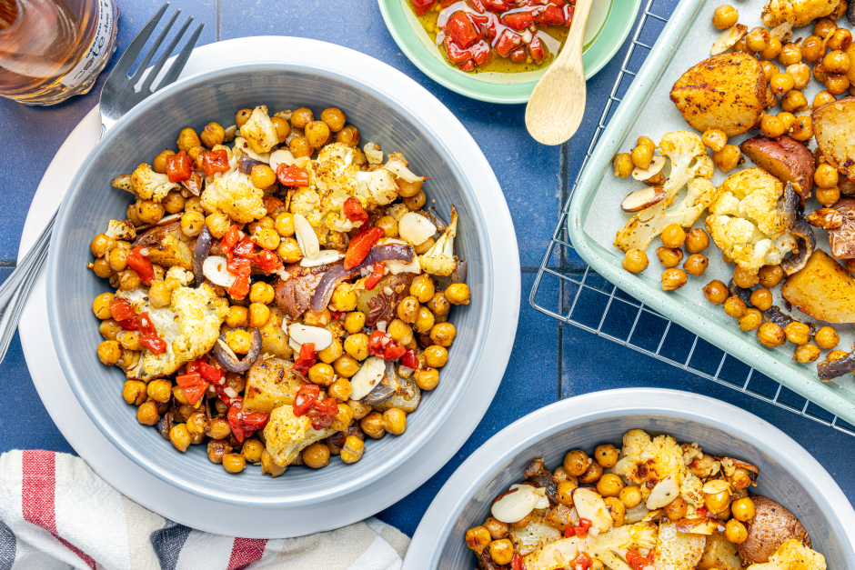 Feel the Warmth Crispy Chickpea & Veggie Bowls