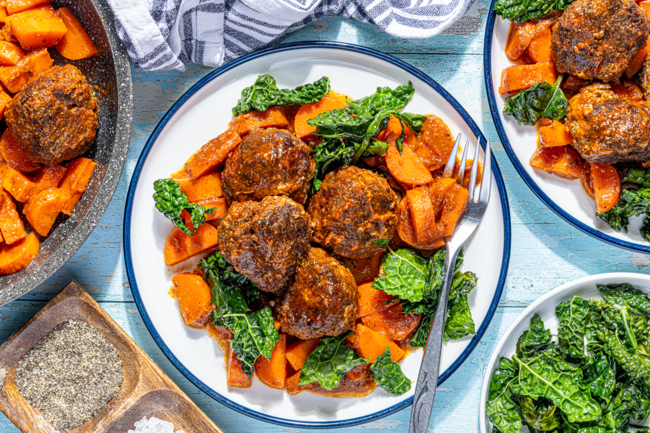 Smoky Beef & Goat Cheese Albondigas