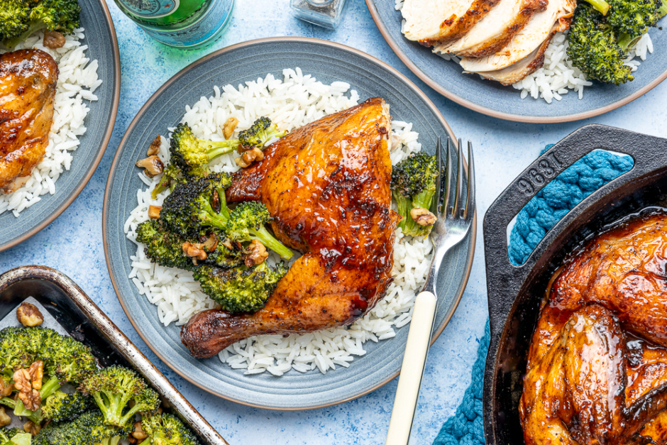 Maple-Glazed Spatchcocked Chicken