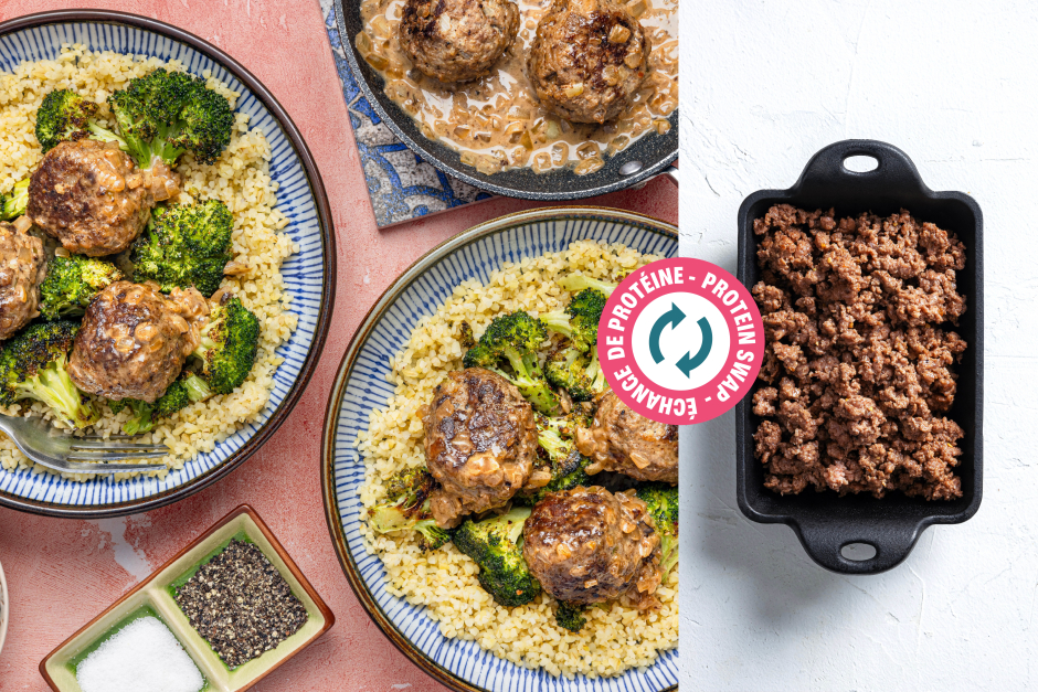 Échange de protéine | Boulettes de bœuf crémeuses suédoises