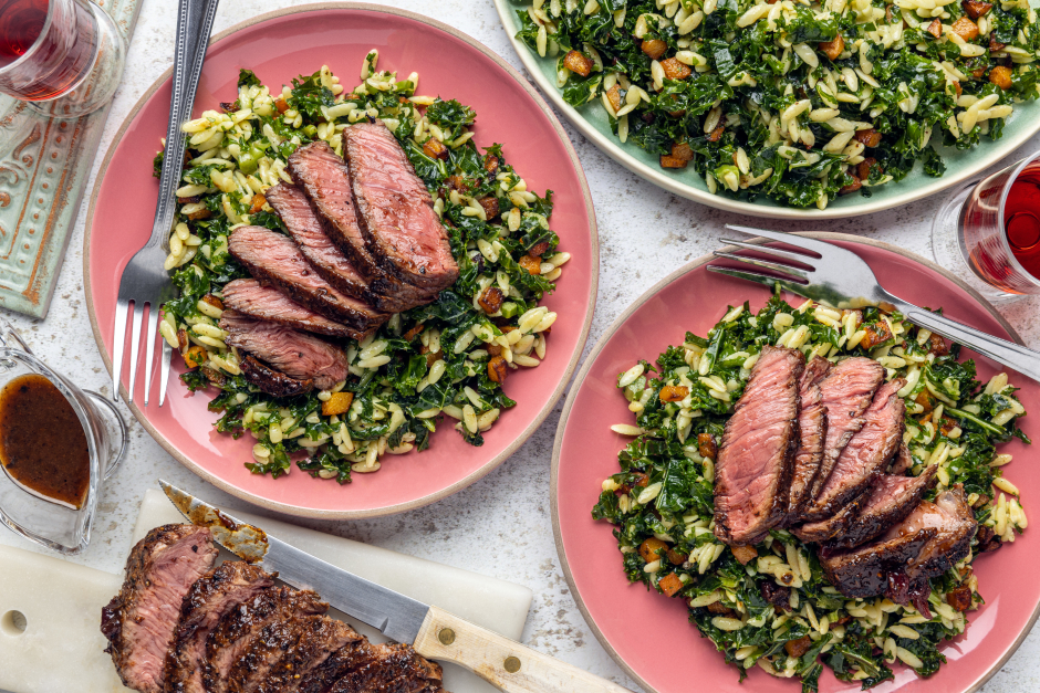 Cranberry-Glazed Steaks