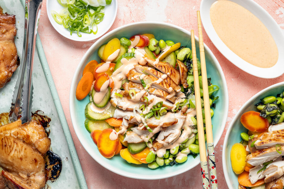 Chicken Bánh Mì Bowls