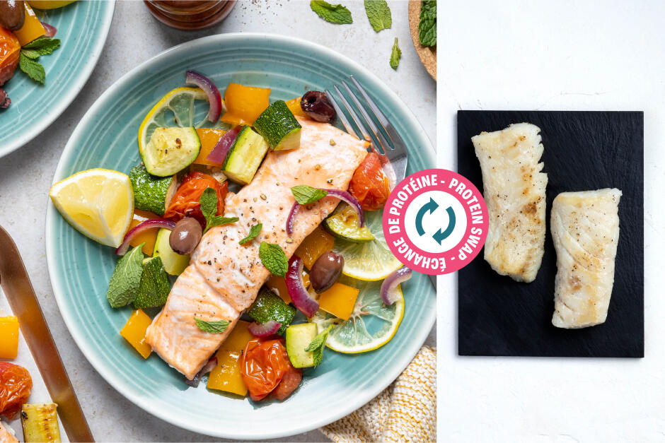 Protein Swap | Sheet Pan Lemon Cod