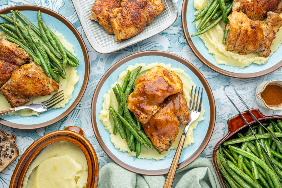 Cuisses de poulet avec sauce à l’érable