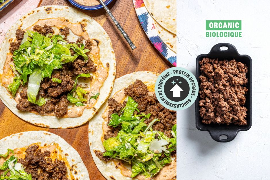 Protein Upgrade | Smoky Mexican ORGANIC Beef Tacos