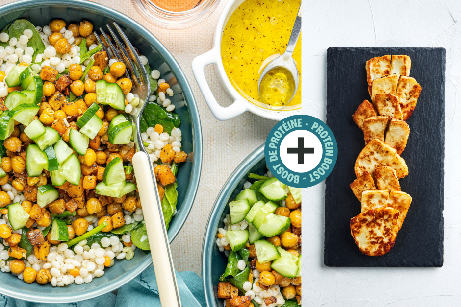 Protein Boost | Falafel-Spiced Halloumi, Chickpea & Butternut Bowls