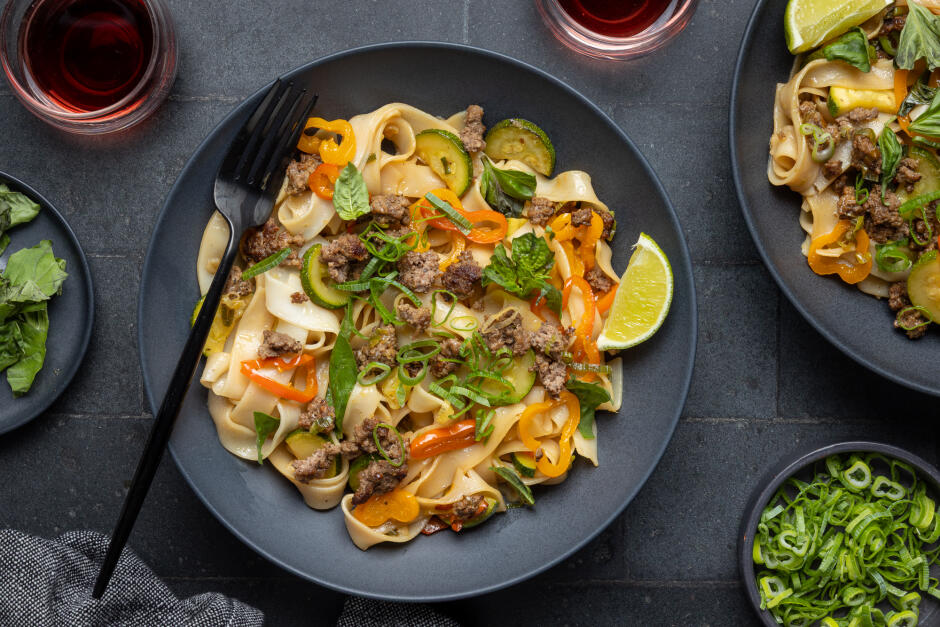 Pad kee mao au bœuf Wagyu