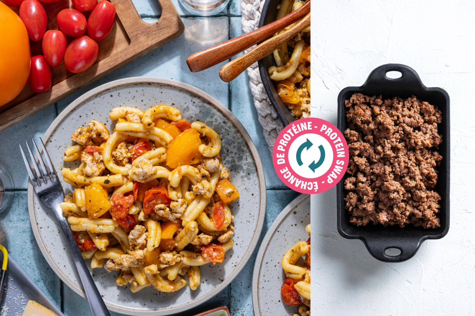 Protein Swap | Quick Ground Beef Fresh Gemelli