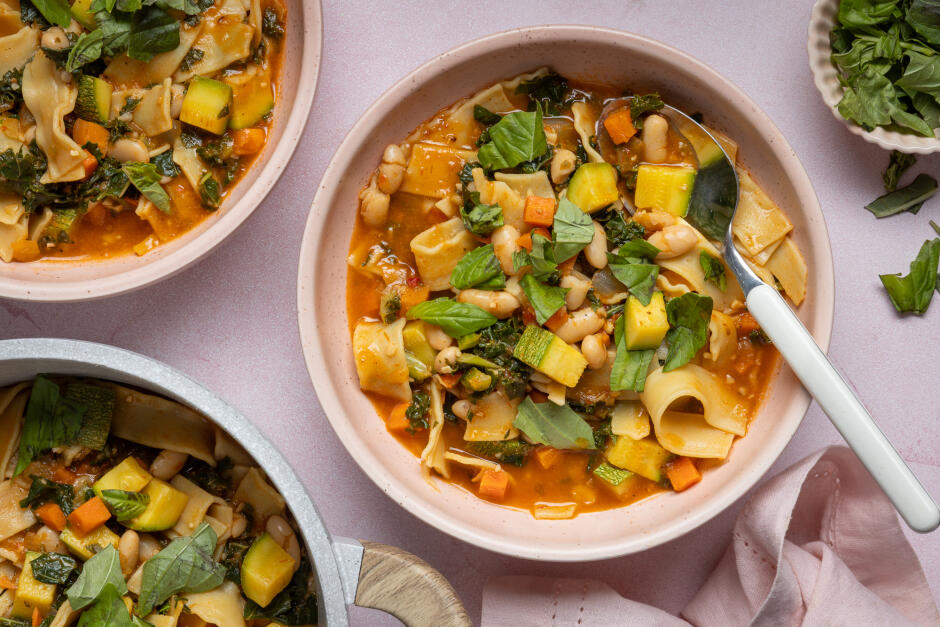 Protein Boost | Sausage Minestrone Soup