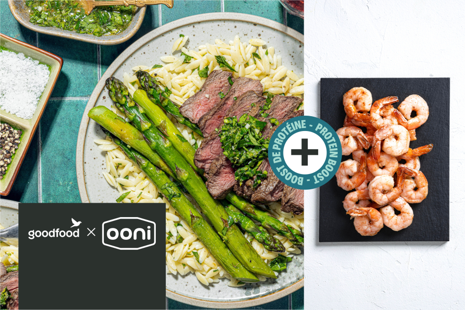 Boost de protéines | Goodfood x Ooni: Terre et mer mariné inversé