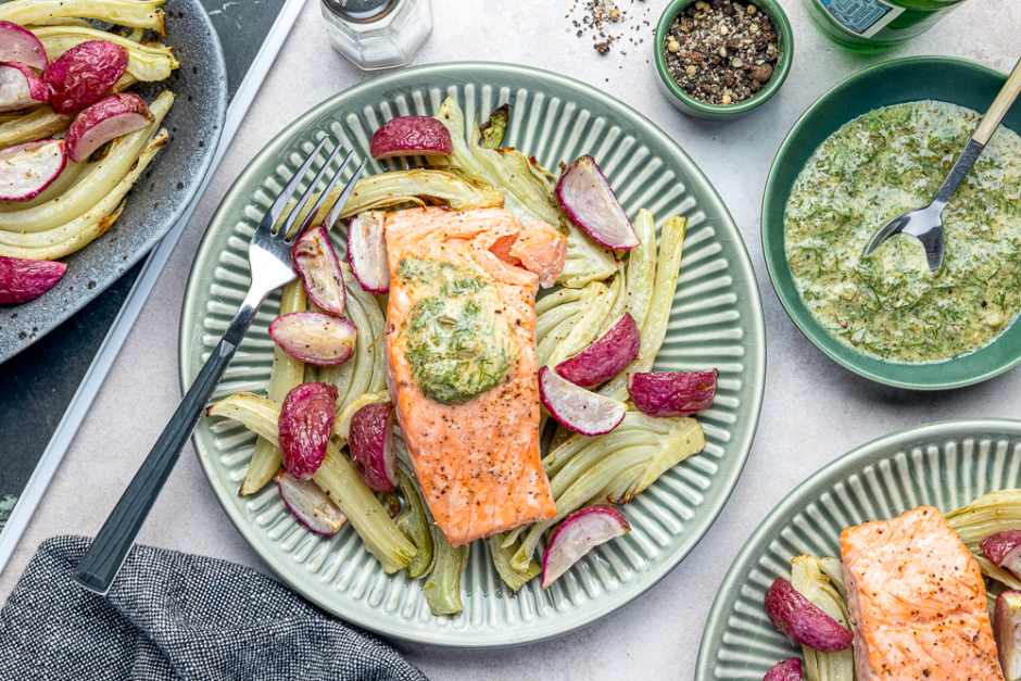 Salmon & Fennel Scandi Sheet Pan