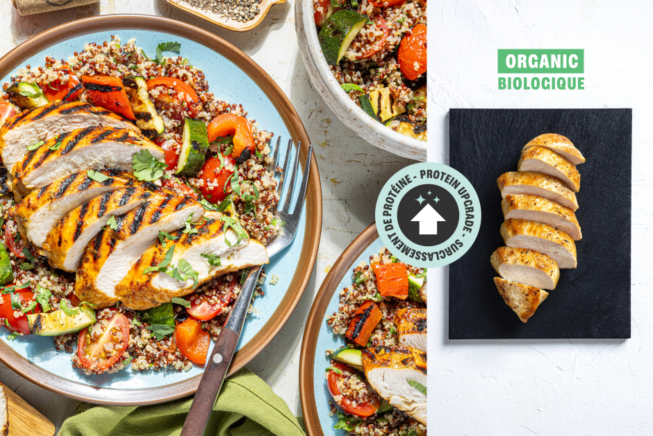 Surclassement de protéine | Goodfood x Laurent Dagenais: Poitrines de poulet BIO miel-lime sur le BBQ